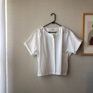 Tribe Alive White Cotton button up